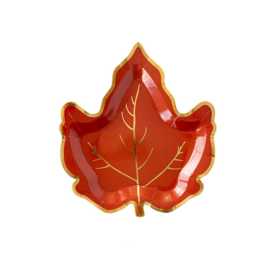 Maple Leaf Shaped Paper Plate