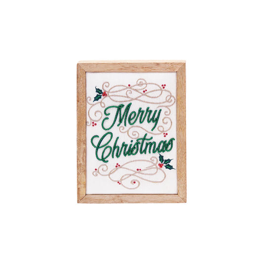 Merry Christmas Swirl Shadow Box