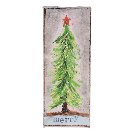 "Merry" Christmas Tree Wall Art -10"