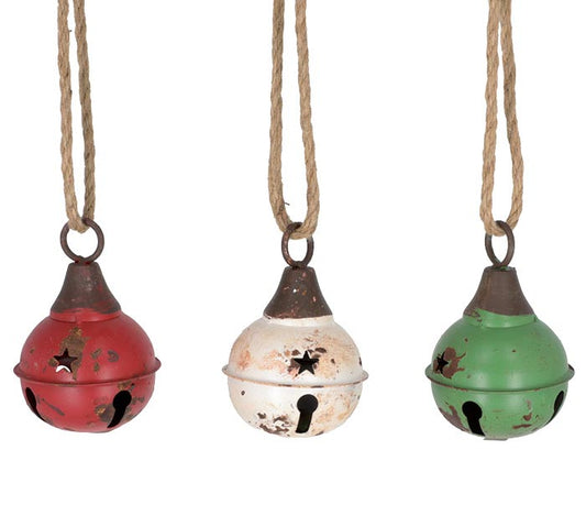 Rustic Bell Ornament - 3 colors
