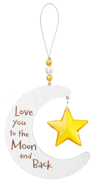 Love You to The Moon Ornament