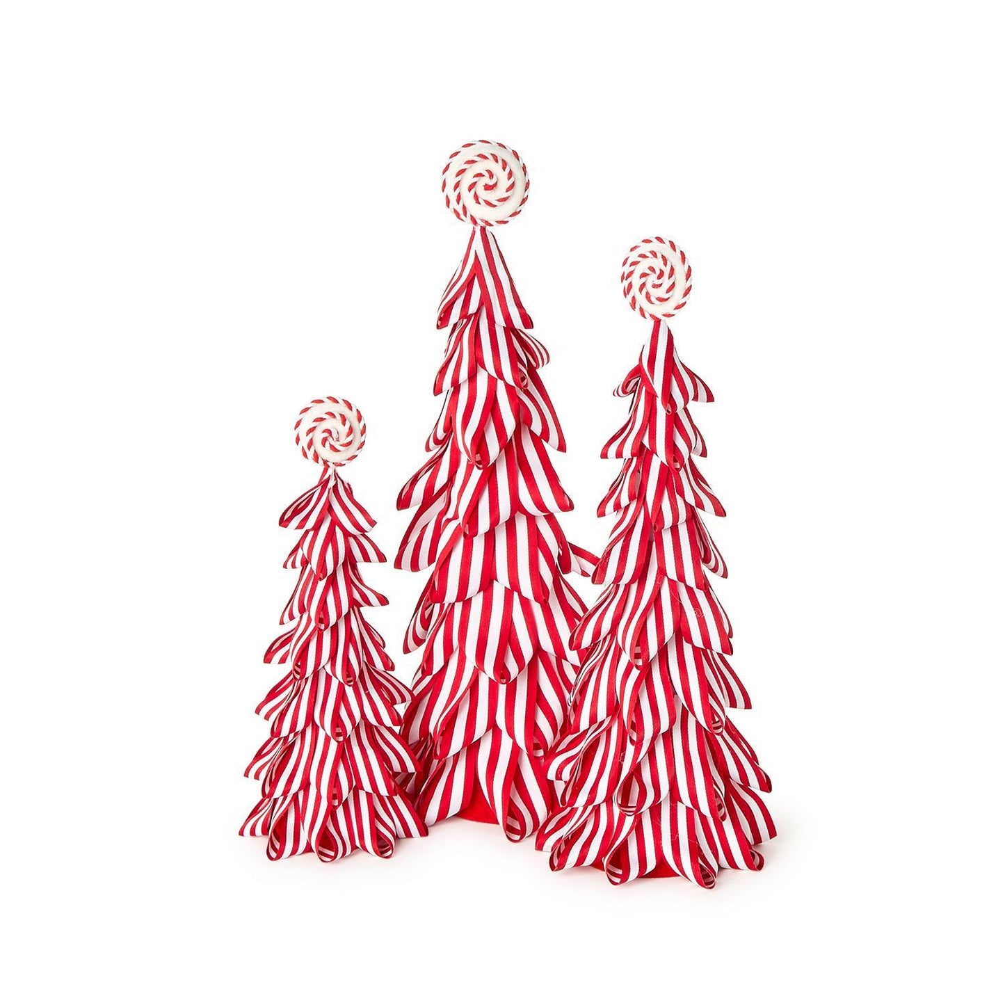 Peppermint Striped Ribbon Tree - 3 sizes