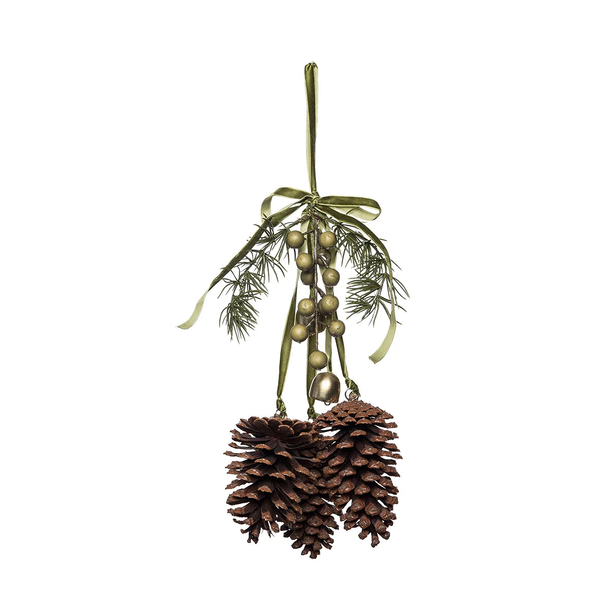 Large Green Berry Cone Decor