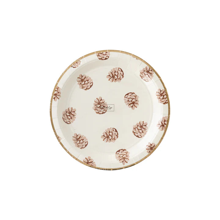 Harvest Pine Cone Plates