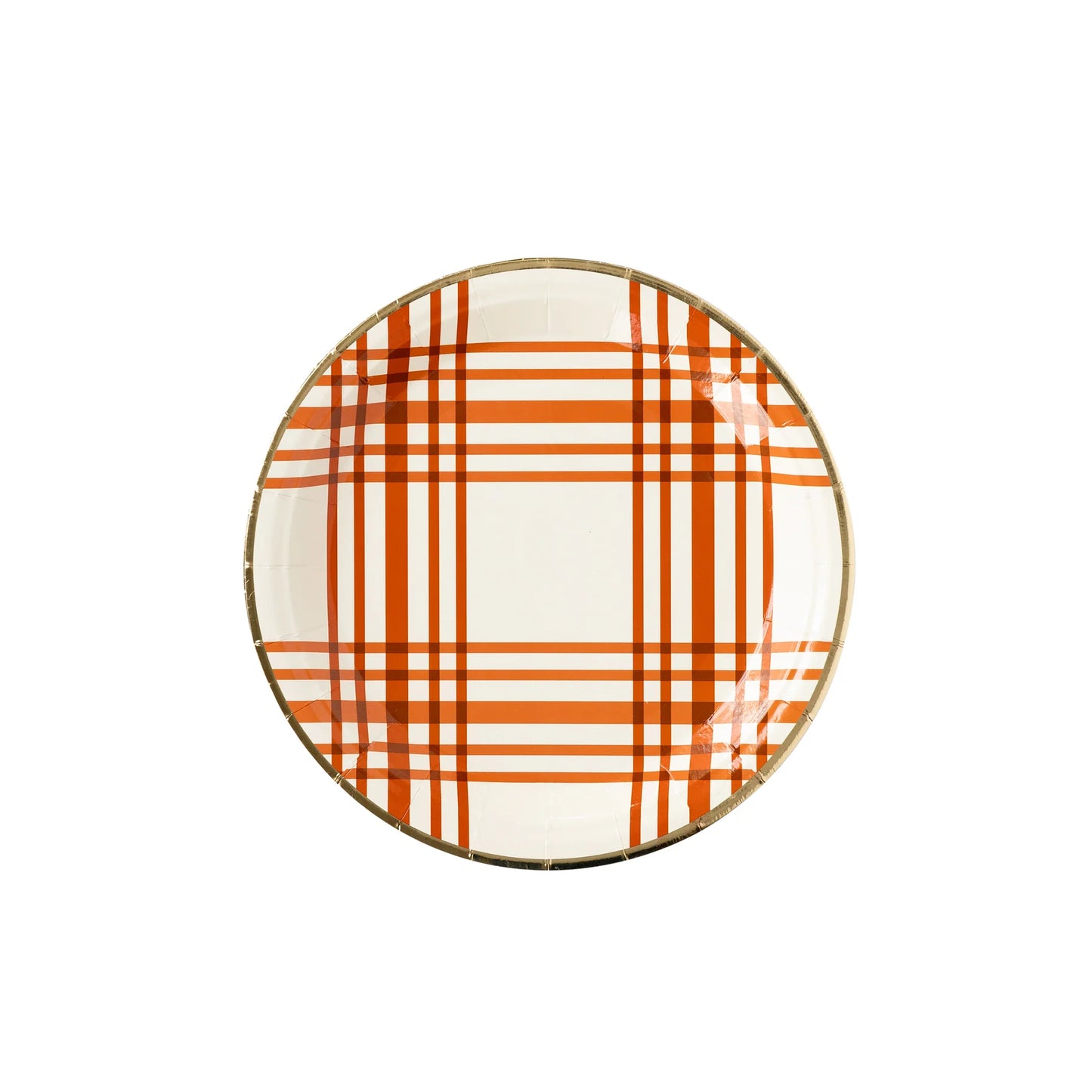 Harvest Plaid Paper Plate