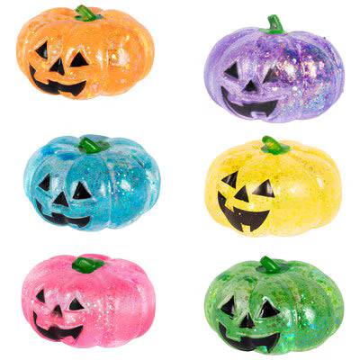 Squishy Glitter Pumpkins - 6 colors