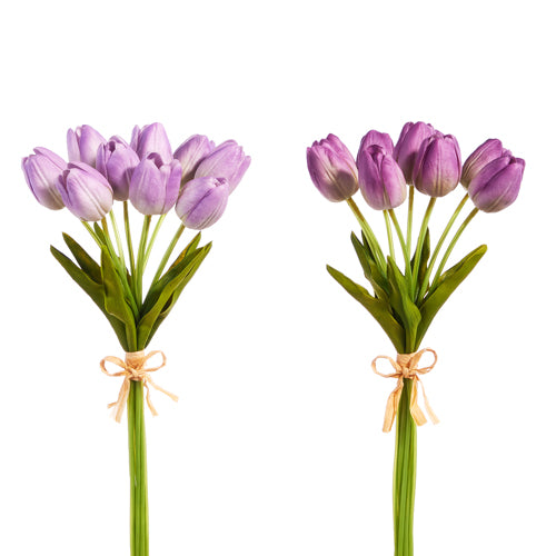 Real Touch Purple Tulip Bundle - 2 Shades