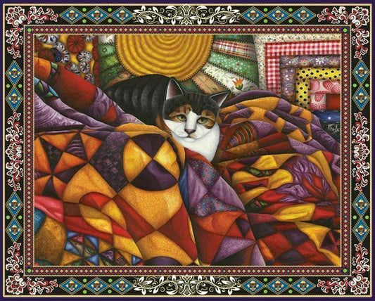 Quilted Cat Puzzle - 1000 pieces