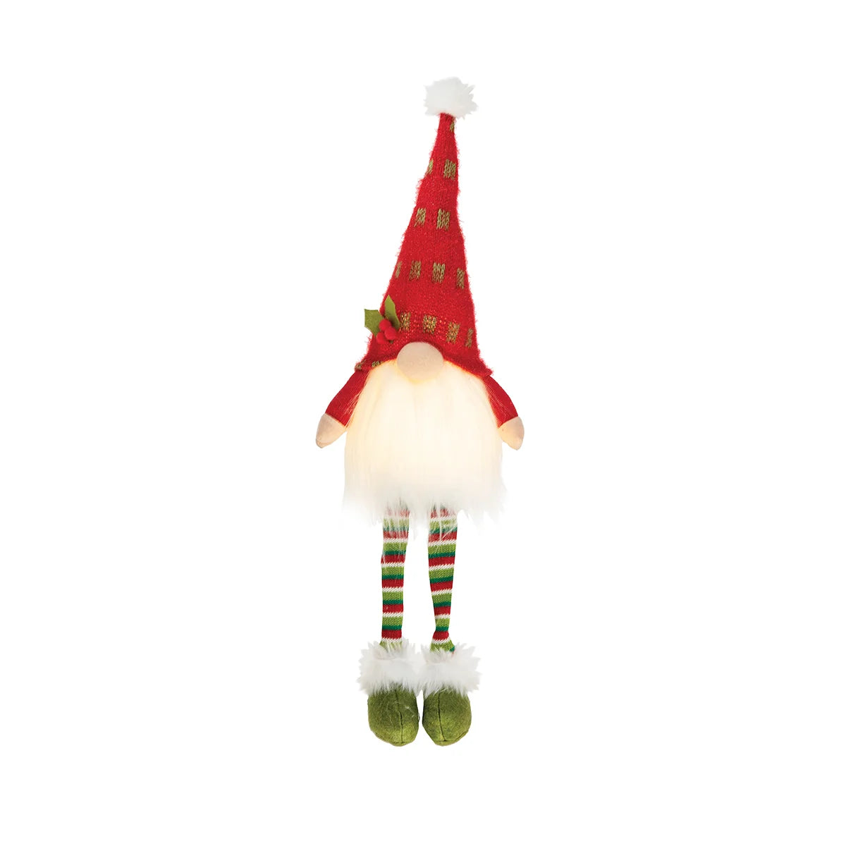 LED Red Sitting Gnome