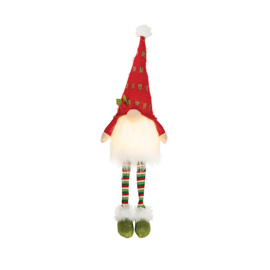 LED Red Sitting Gnome