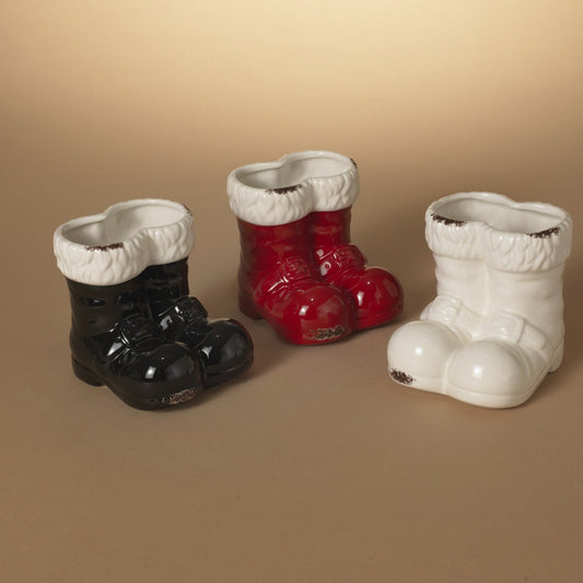 Ceramic Santa Boots - 3 colors