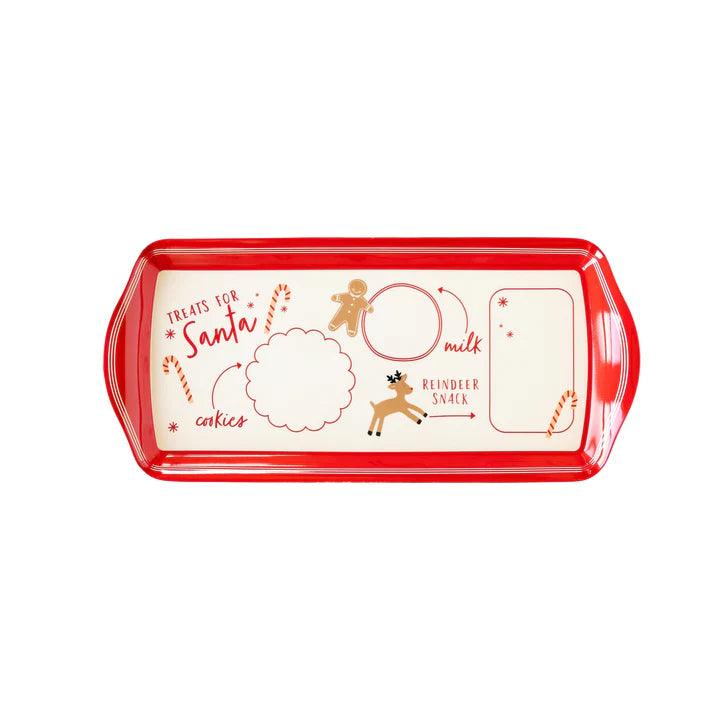 Santa Cookie Melamine Tray