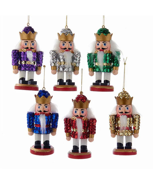 Nutcracker Ornaments with Sequins