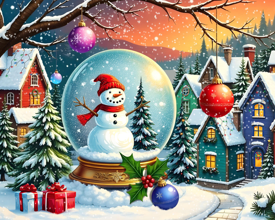 Snowman Globe Puzzle - 1000 Pieces