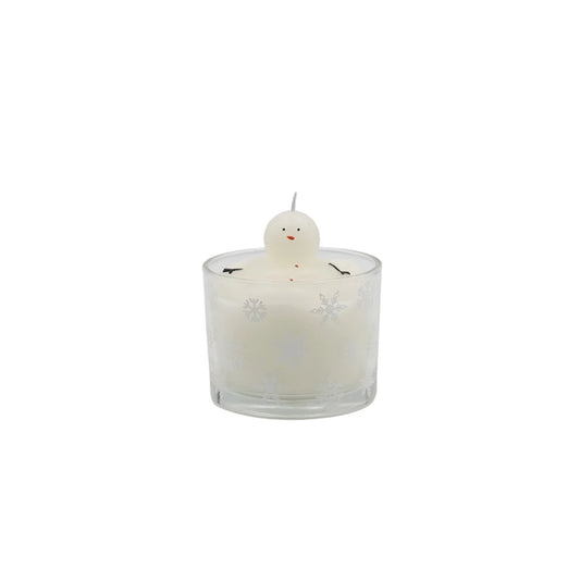 Snowman Filled Candle