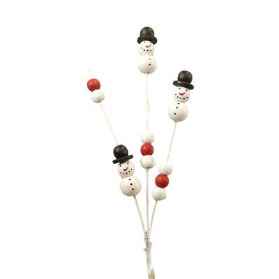 Snowman Beaded Pick