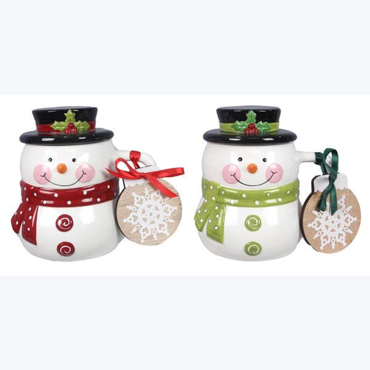 Snowman Mug with Lid - 2 colors