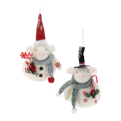 Winter Mouse Ornament -2 styles