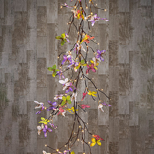 Spring Garland with LED Lights