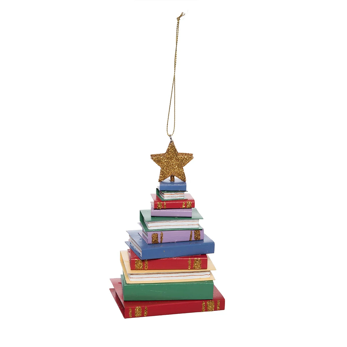 Stacked Book Ornament