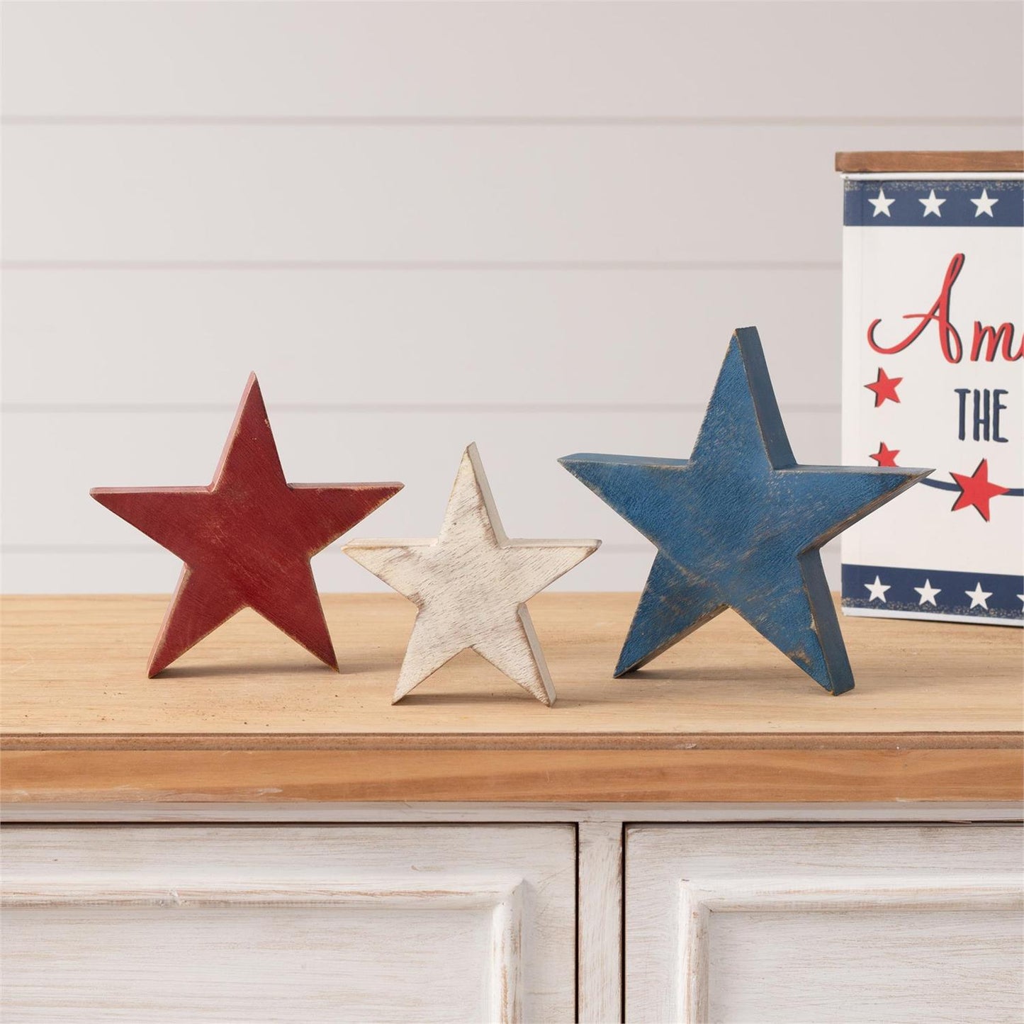 Wooden Star Block Sitter - 3sizes and colors