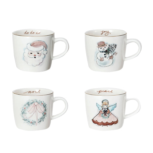 Vintage Christmas Mugs - 4 styles