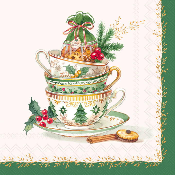 Festive Tea Time Cocktail Napkins