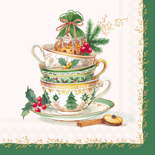 Festive Tea Time Cocktail Napkins