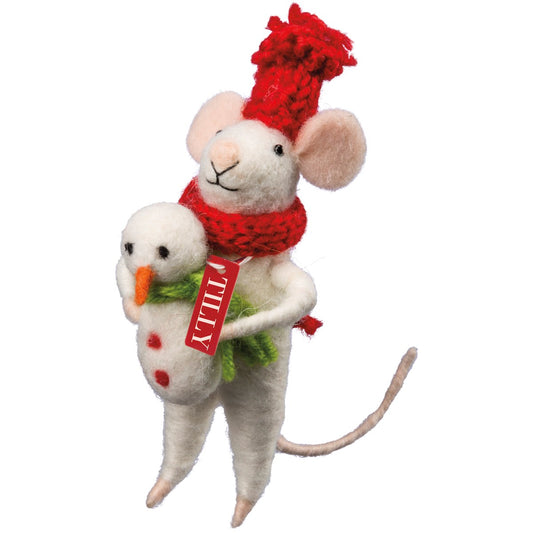 Tilly Mouse Critter Ornament