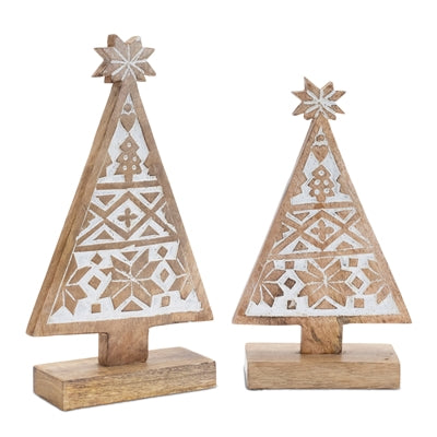 Trees with Carved Design - 2 sizes