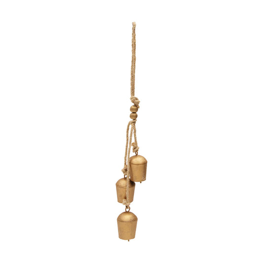 Triple Gold Bell Ornament