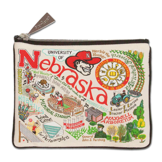 University Nebraska Zip Pouch
