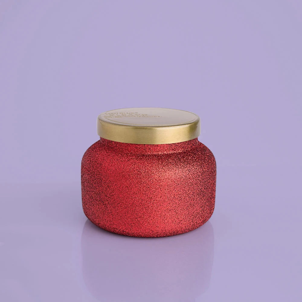 Capri Blue Volcano Red Glitter  Candle- 19 oz.