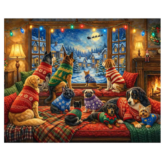 Watching for Santa Puzzle - 1000 pieces