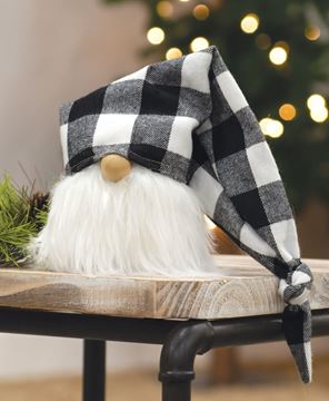 Buffalo check Gnome - White & Black , 2 sizes