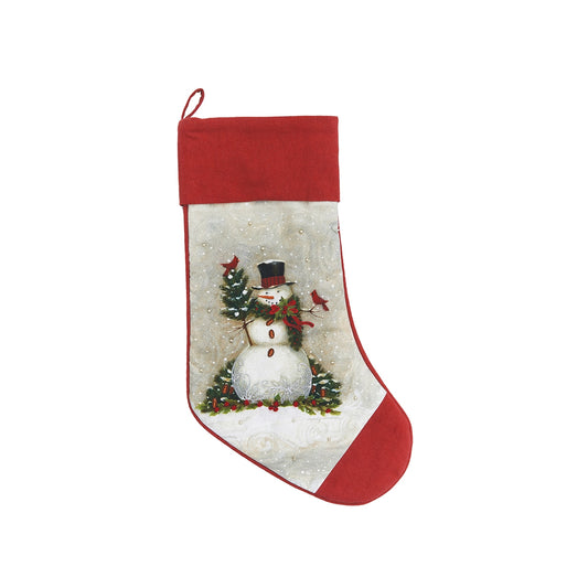 Woodland Snowman Stocking