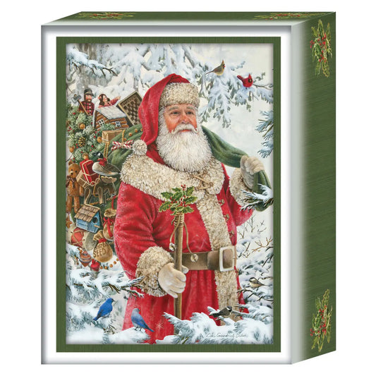 Woodland Santa Boxed Cards