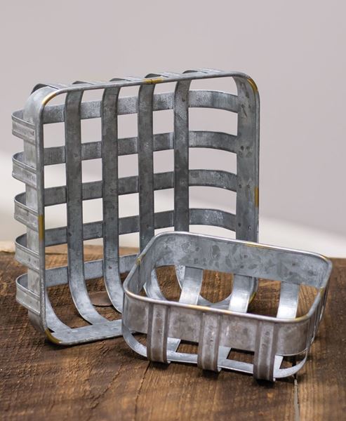 Galvanized Baskets - 2 sizes