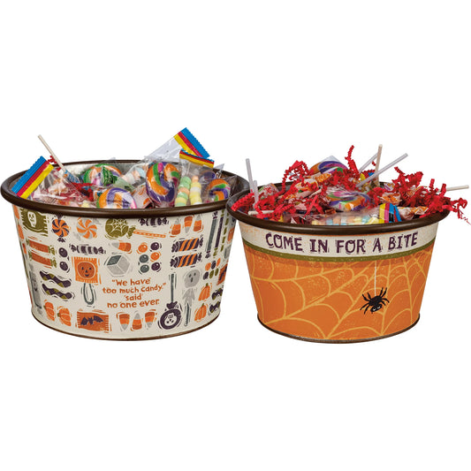 halloween, buckets, containers