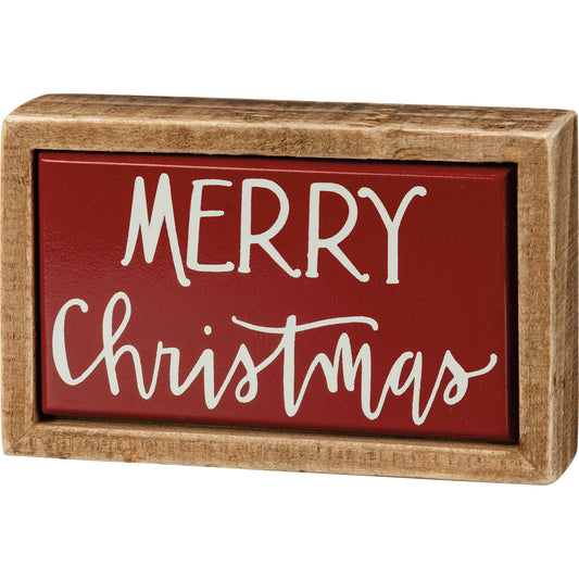 merry christmas, mini, sign, christmas, wood, tier tray, shelf sitter