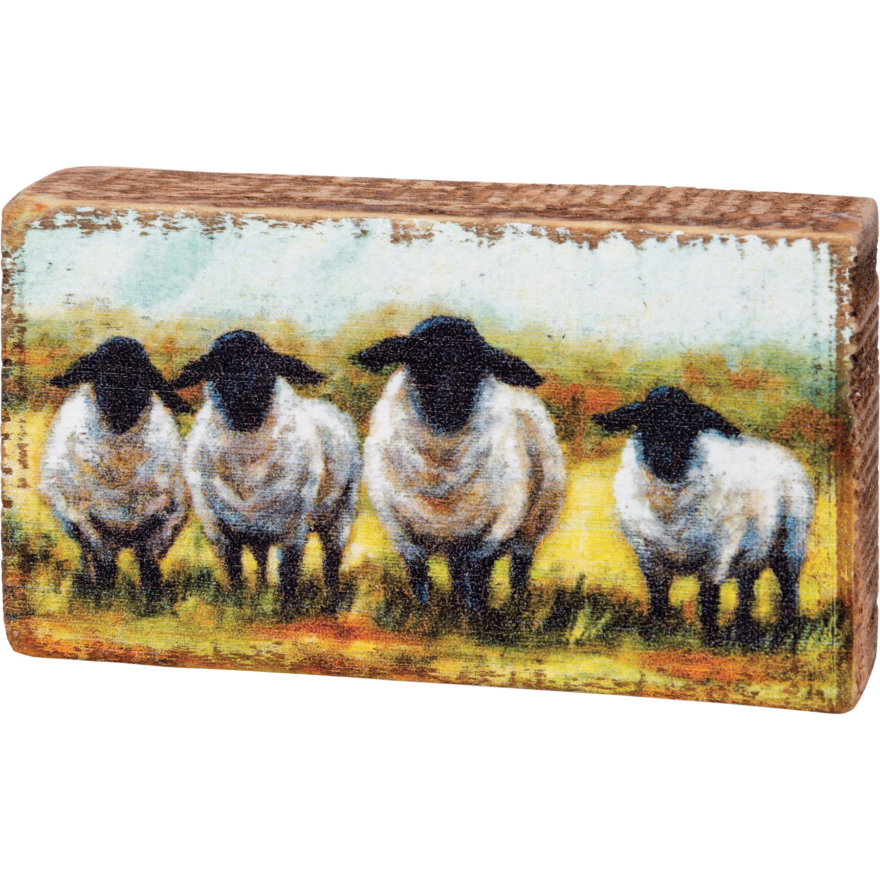 sheep, sign, mini, farm, tier tray, wood, shelf sitter