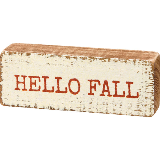 mini, hello fall, sign, wood, fall, tier tray, shelf sitter