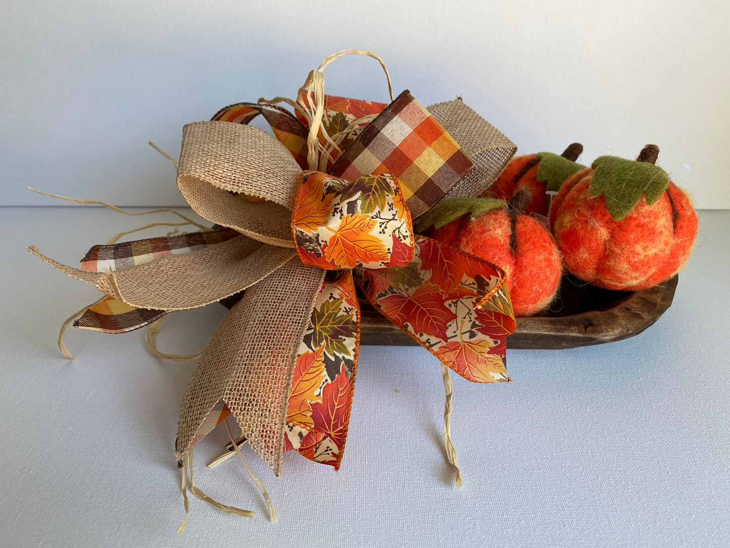 bow, fall, burlap