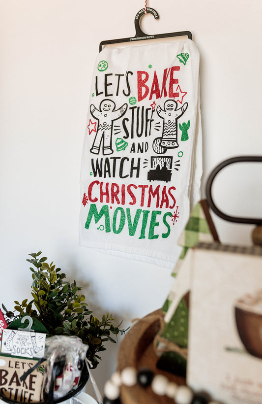 Kitchen Towel - Let's Bake and Watch Christmas Movies