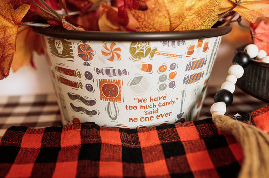 Tin Halloween Buckets