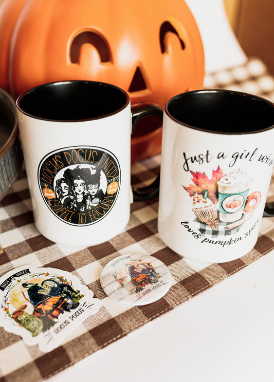 mug, fall, pumpkin spice, hocus, pocus, halloween, sandersen sisters