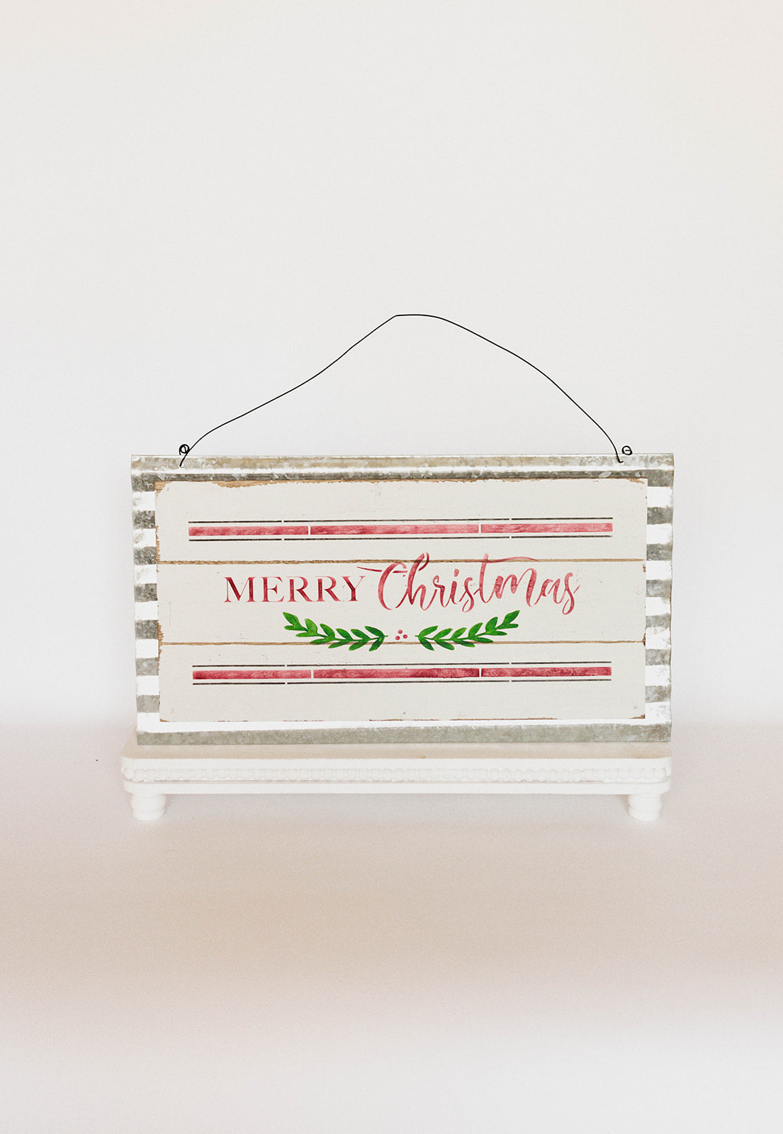 Merry christmas, sign, galvanized, wood