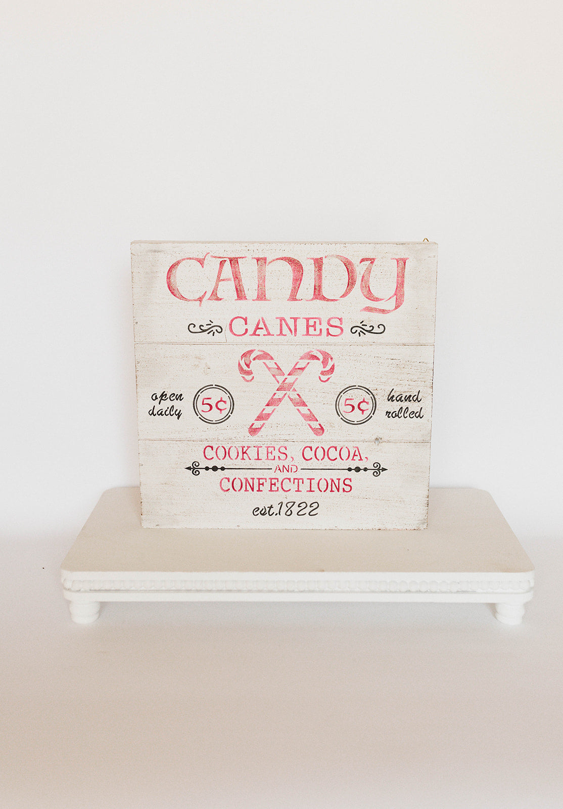 candy, cane, sign, cocoa, cookies, distressed, wood