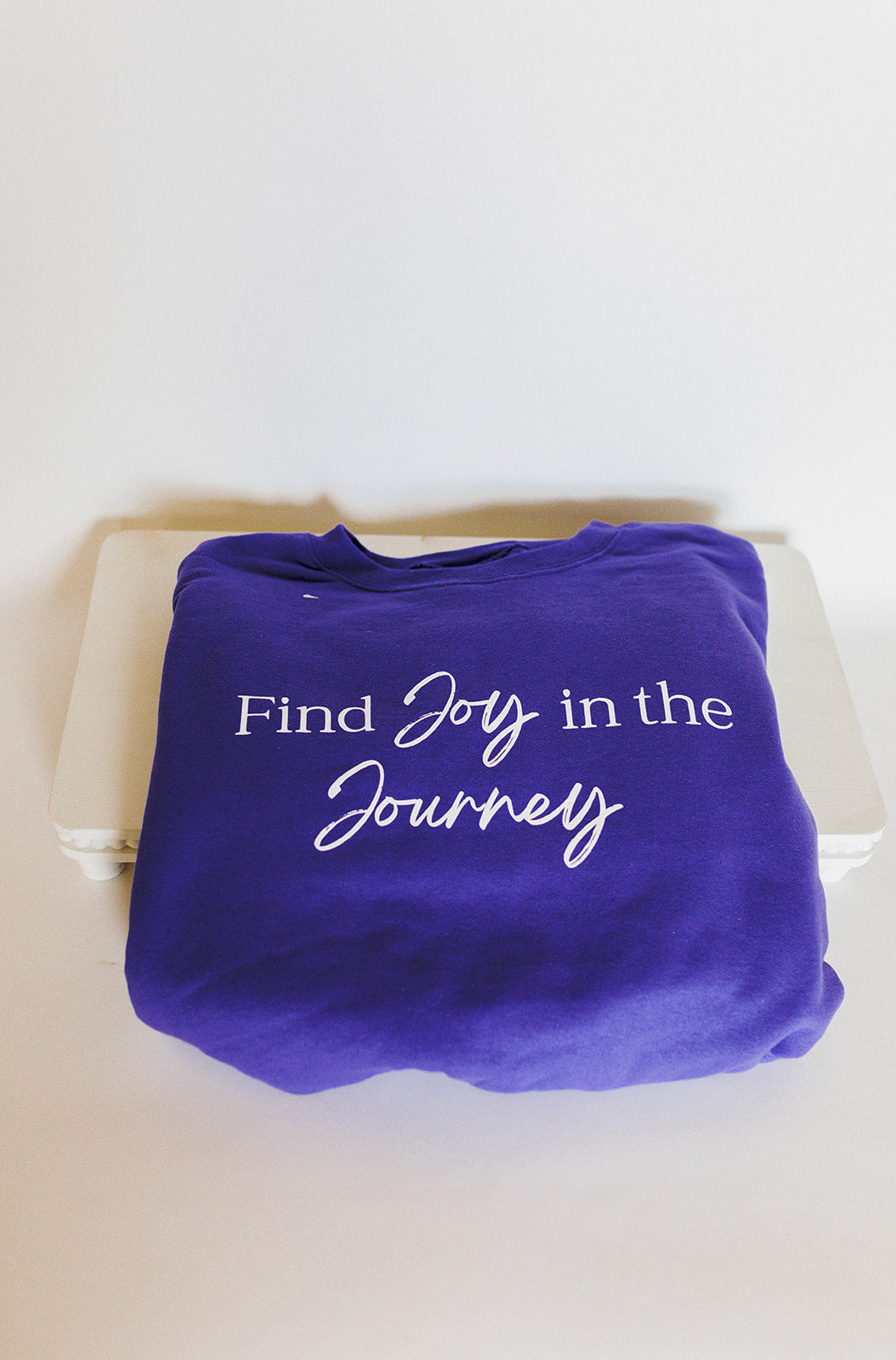 joy, journey, inspirational, crewneck, sweatshirt, purple, clothing