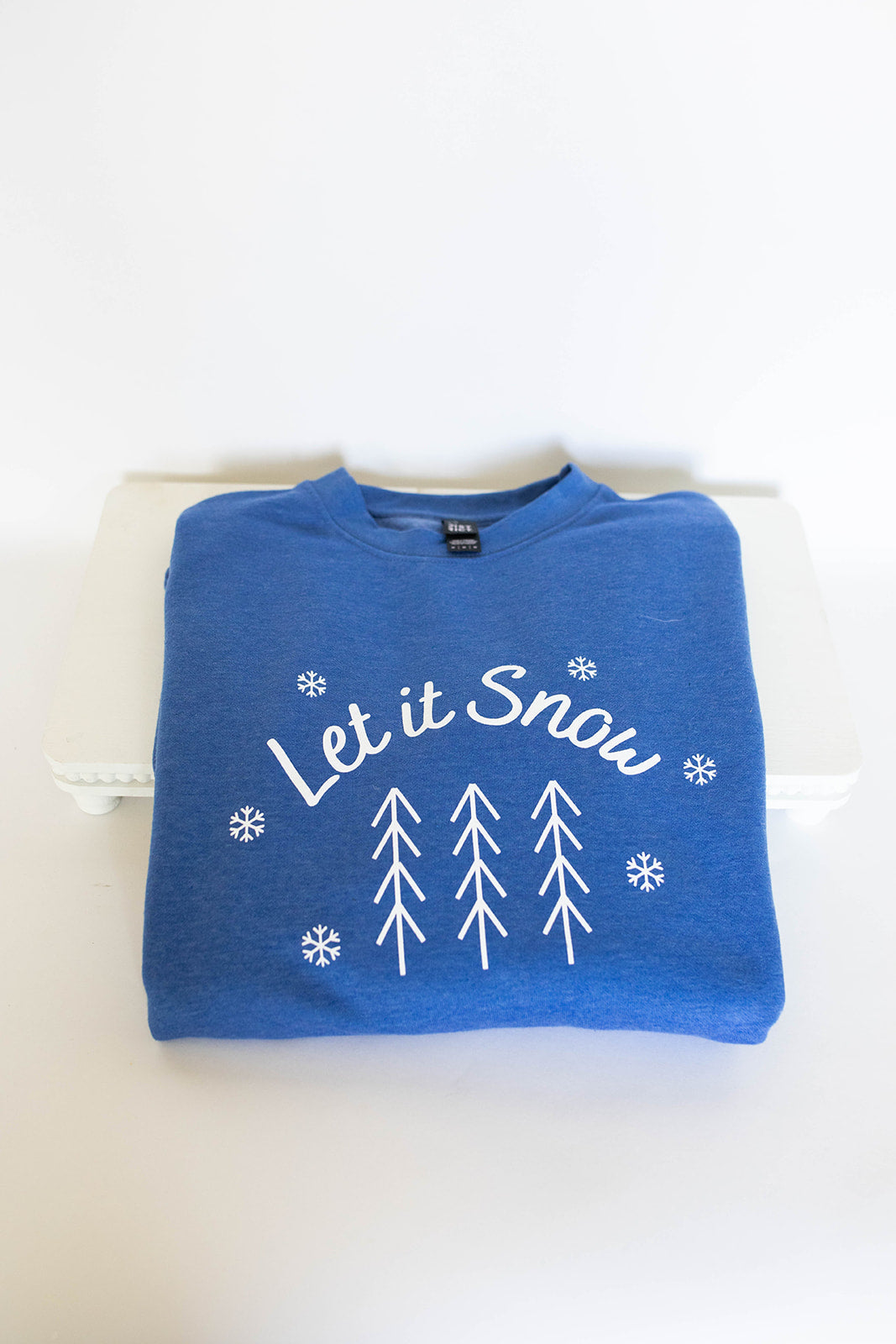 let it snow, sweatshirt, t-shirt, clothing, blue